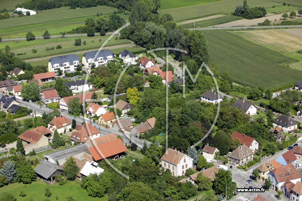 Photo arienne de Marckolsheim