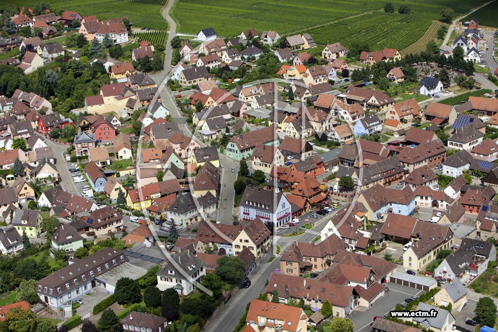 Photo arienne de Mittelwihr