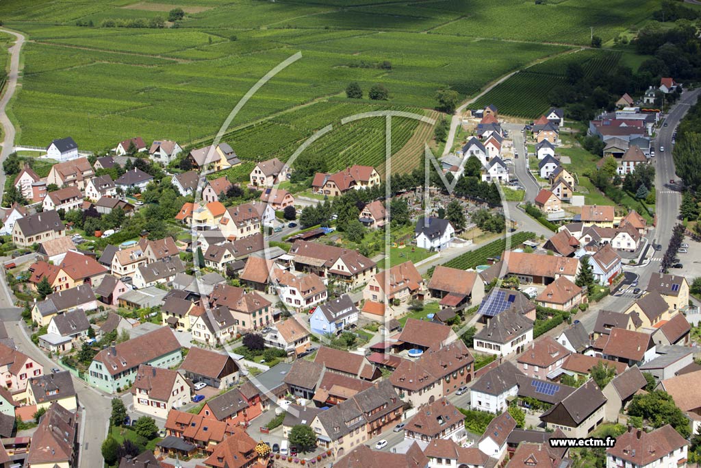 Photo arienne de Mittelwihr