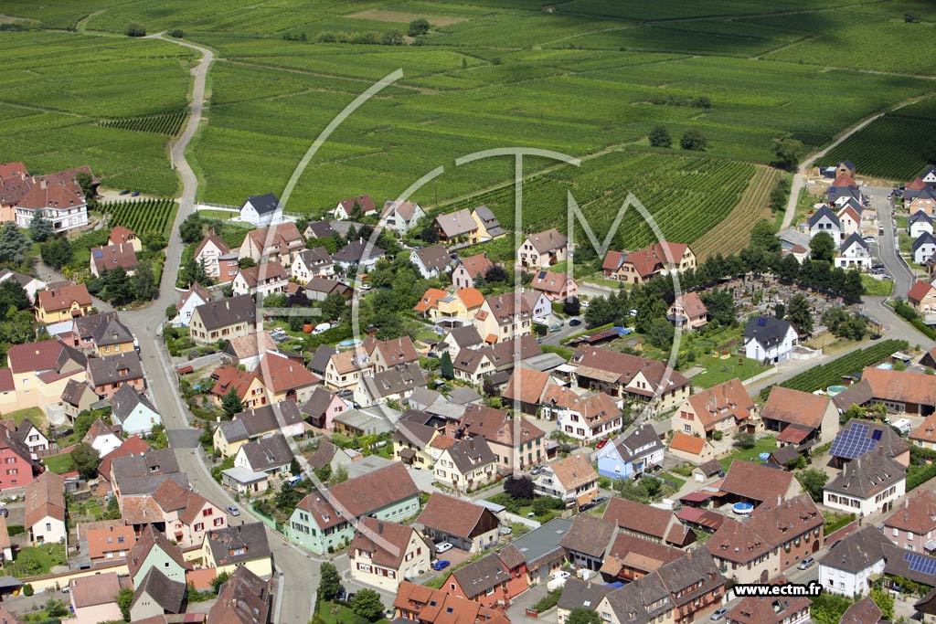 Photo arienne de Mittelwihr