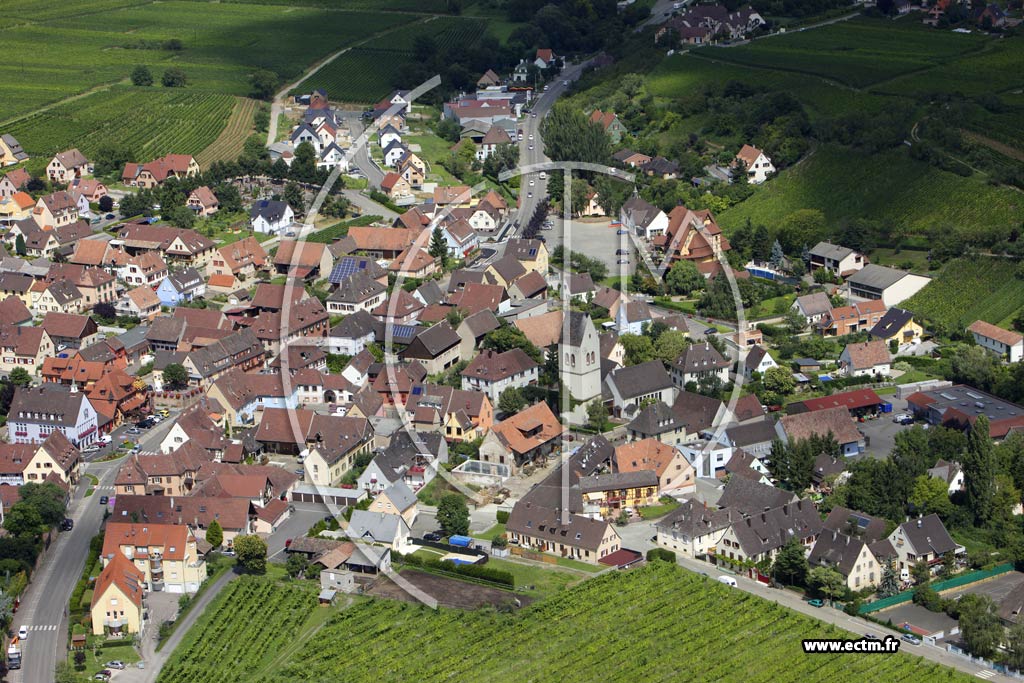 Photo arienne de Mittelwihr