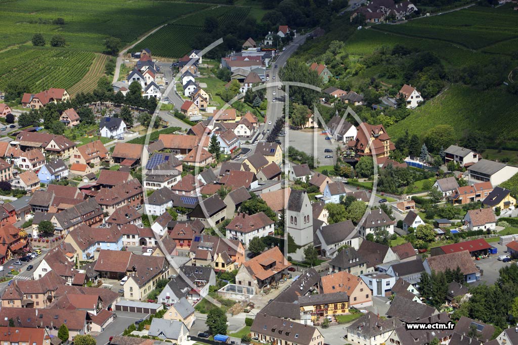 Photo arienne de Mittelwihr