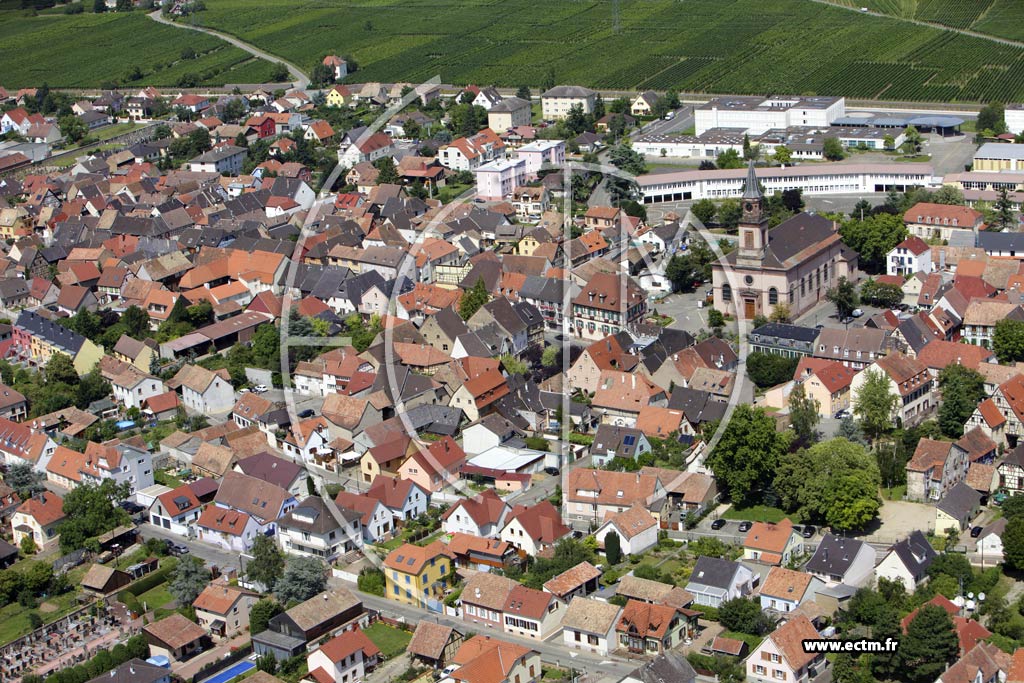 Photo arienne de Wintzenheim