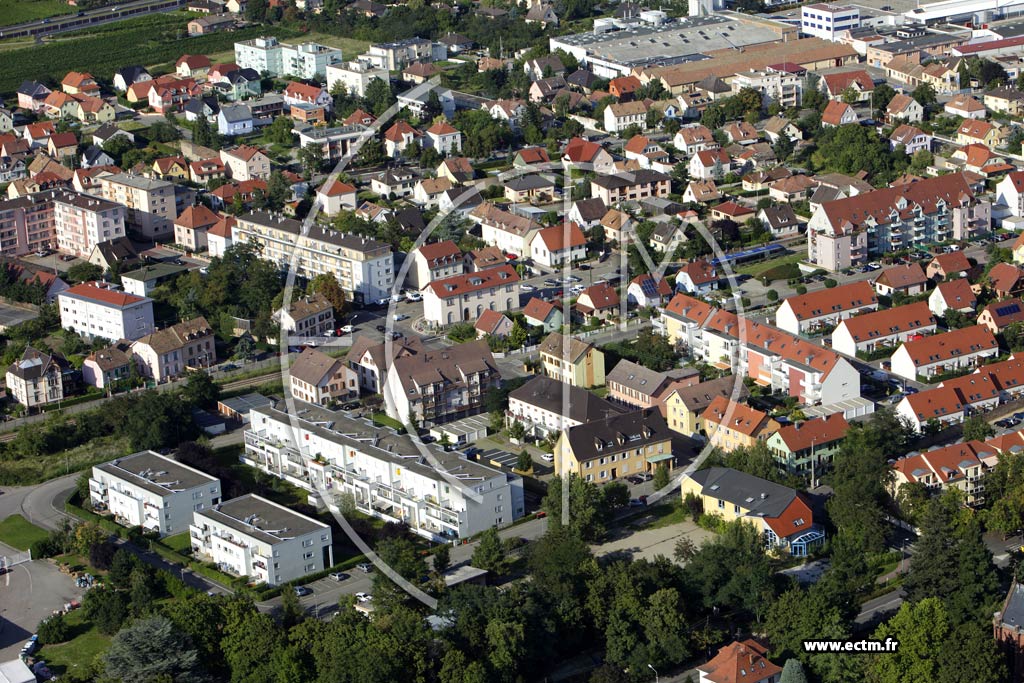 Photo arienne de Wintzenheim (Logelbach)