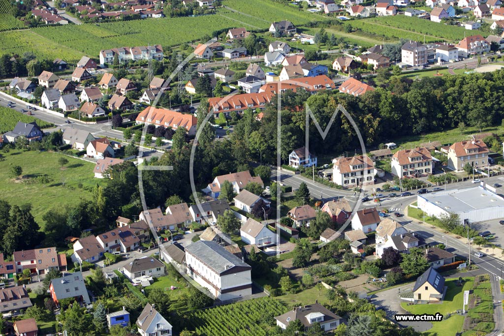 Photo arienne de Wintzenheim (Logelbach)