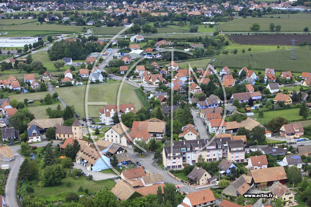 Photo arienne de Algolsheim