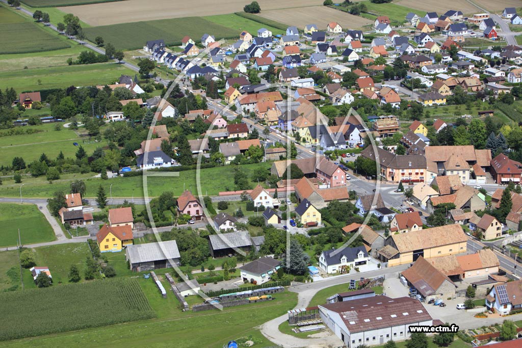 Photo arienne de Biesheim