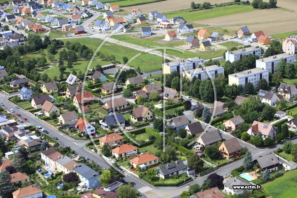 Photo arienne de Biesheim