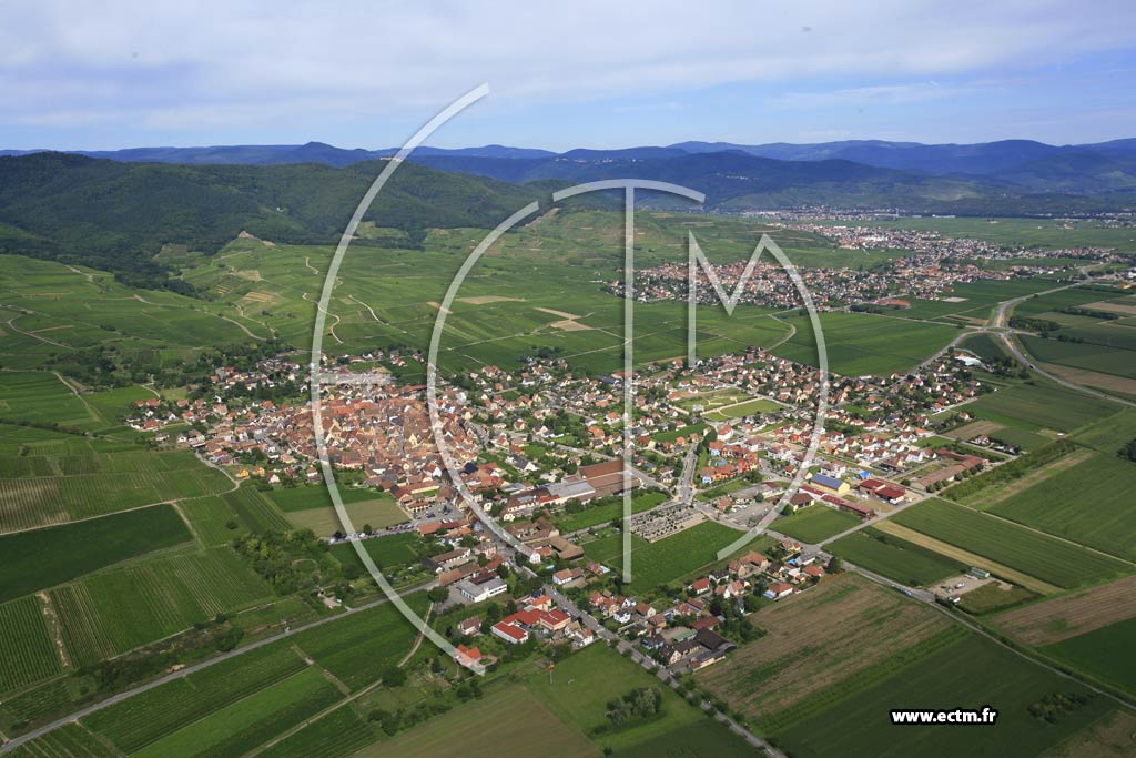 Photo arienne de Eguisheim