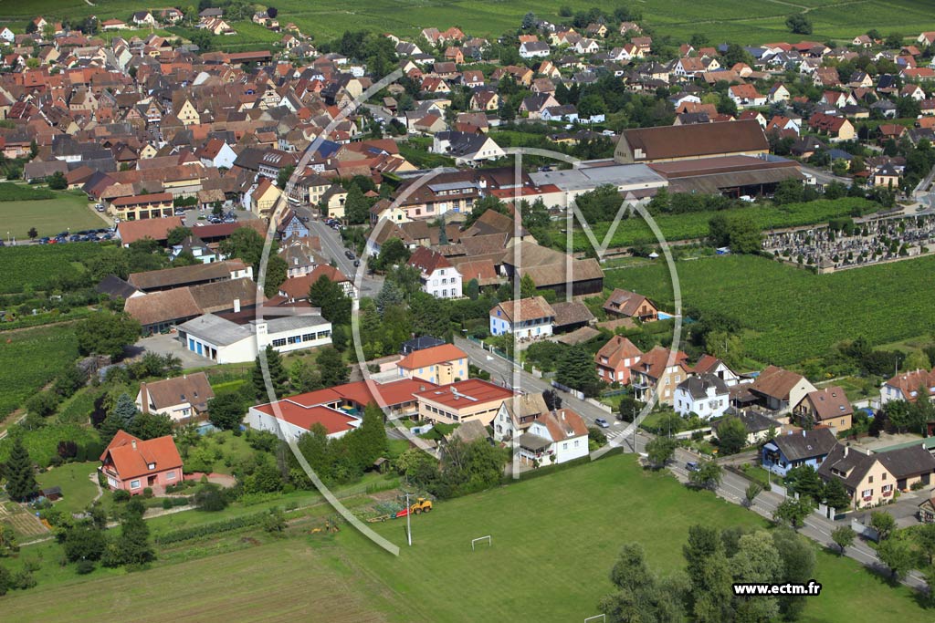 Photo arienne de Eguisheim