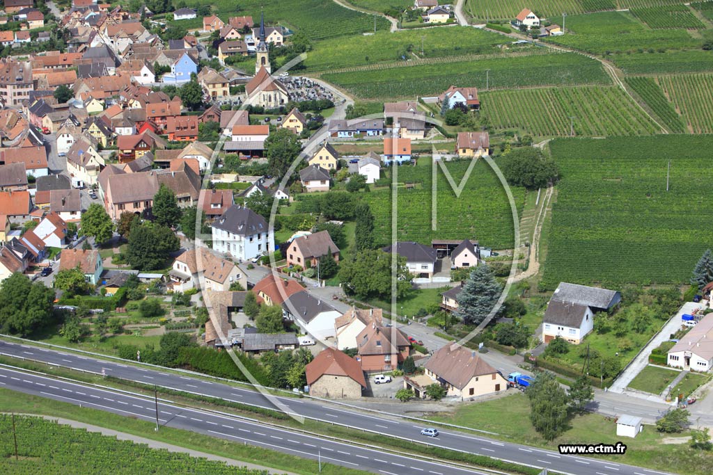 Photo arienne de Hattstatt
