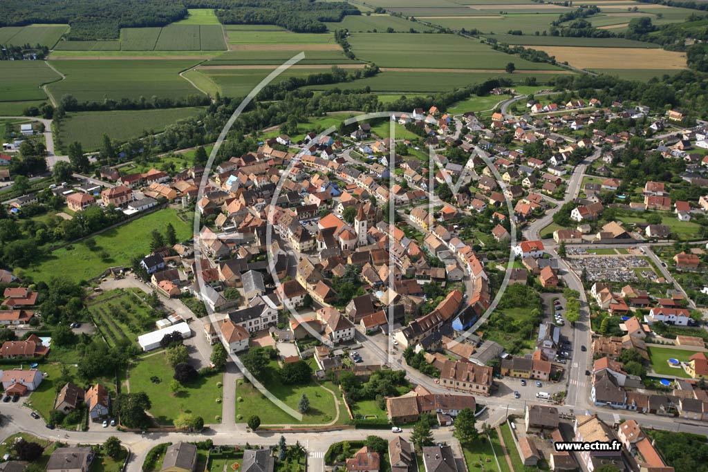 Photo arienne de Herrlisheim-prs-Colmar