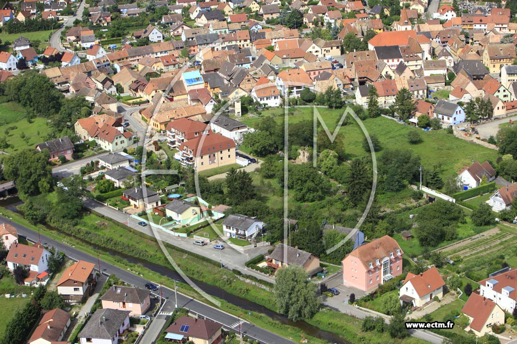 Photo arienne de Herrlisheim-prs-Colmar