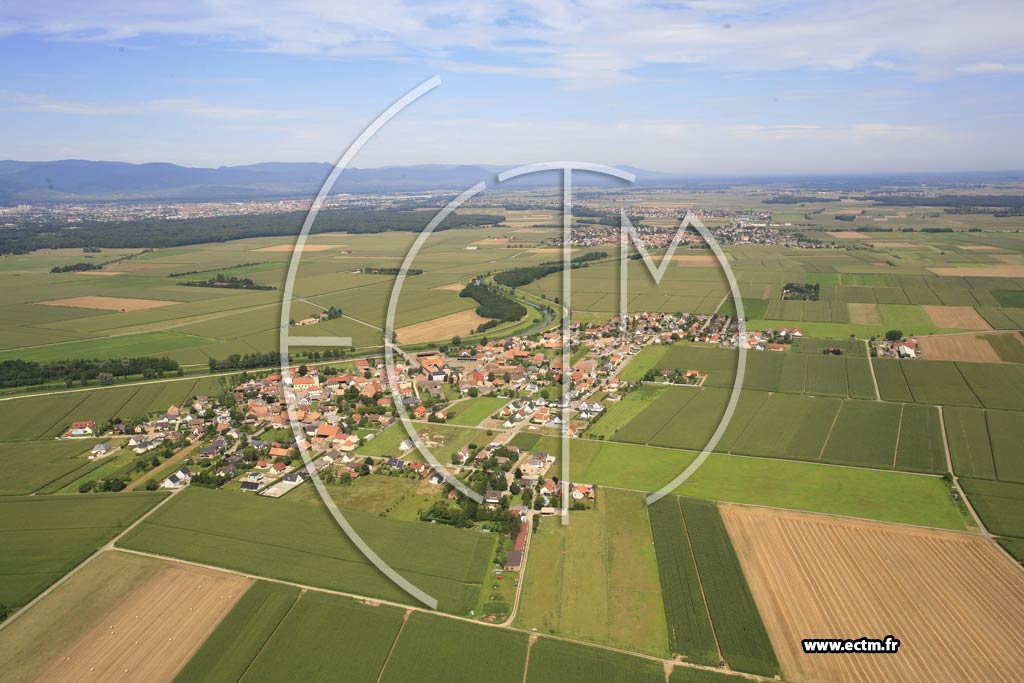 Photo arienne de Logelheim