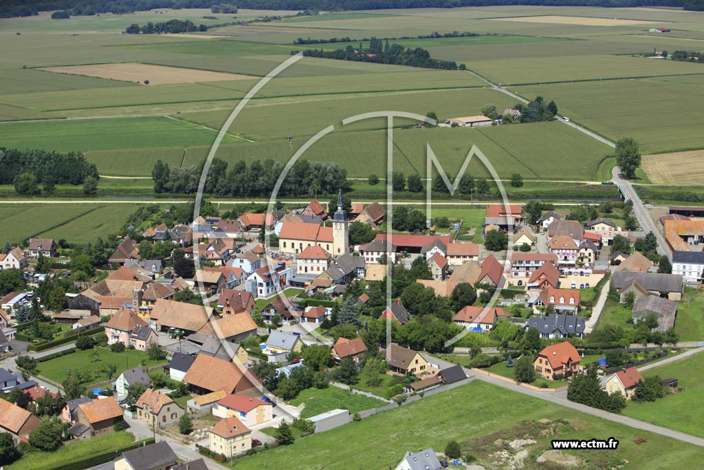 Photo arienne de Logelheim