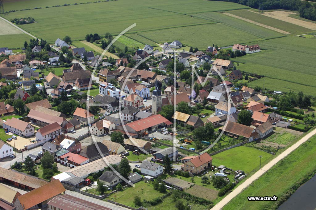 Photo arienne de Logelheim