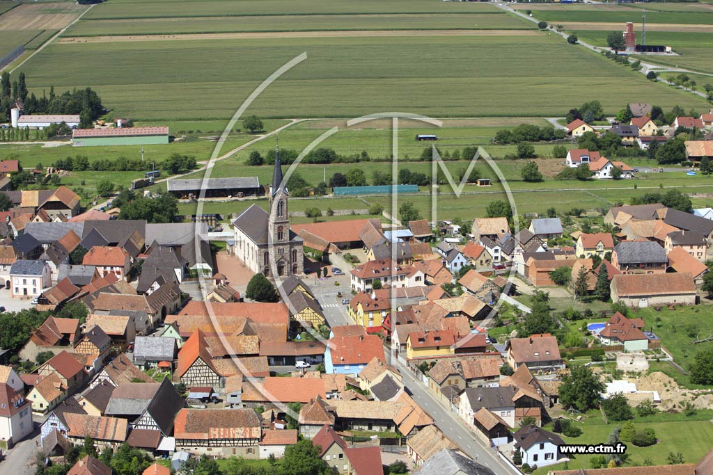Photo arienne de Niederhergheim