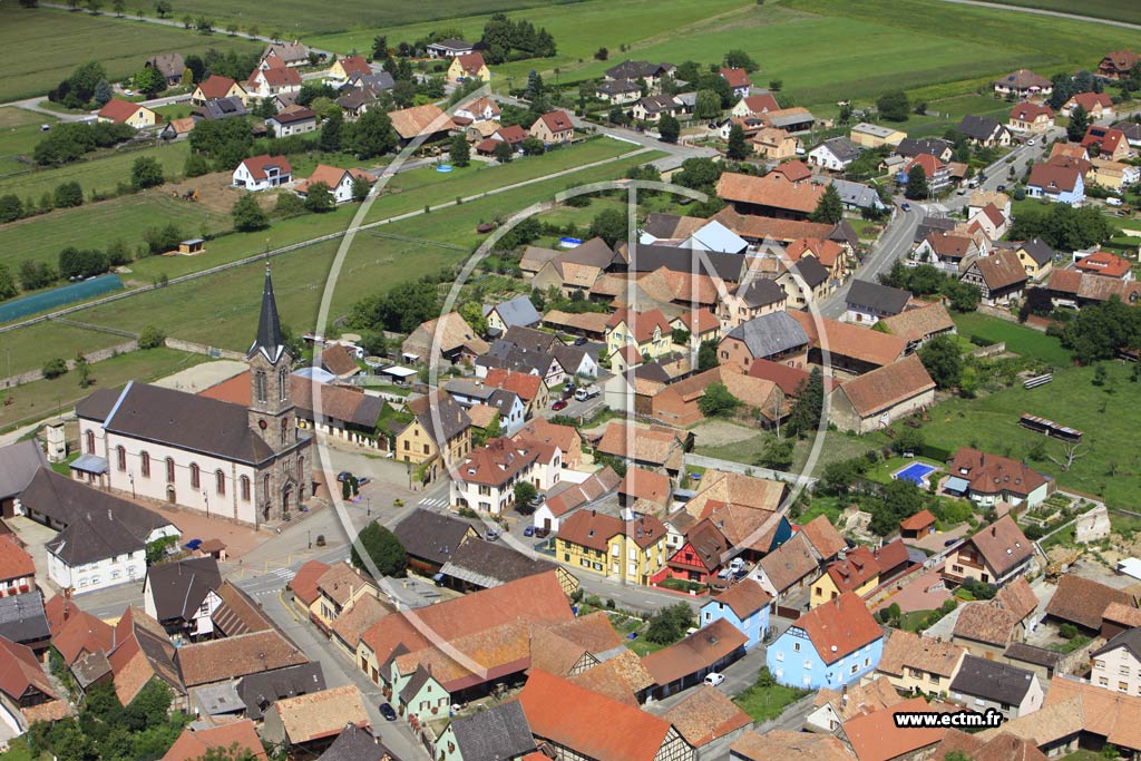 Photo arienne de Niederhergheim