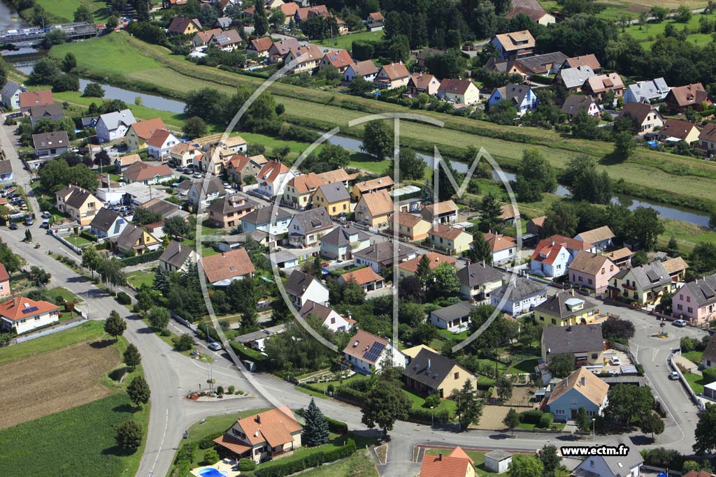 Photo arienne de Oberhergheim
