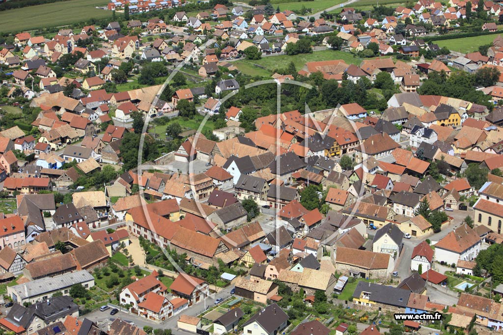 Photo arienne de Sainte-Croix-en-Plaine