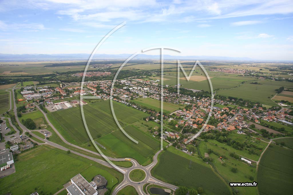 Photo arienne de Volgelsheim