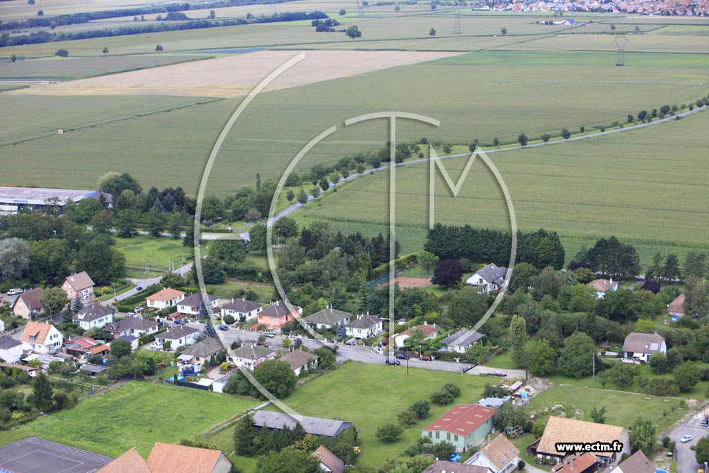 Photo arienne de Volgelsheim