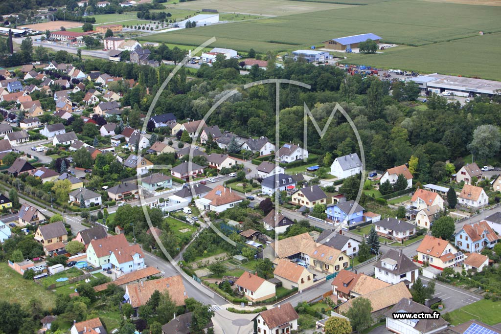 Photo arienne de Volgelsheim