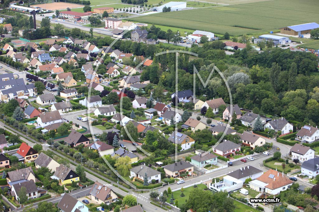 Photo arienne de Volgelsheim