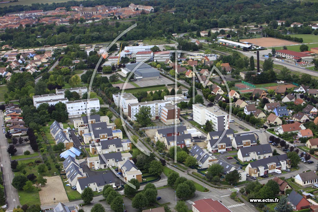 Photo arienne de Volgelsheim