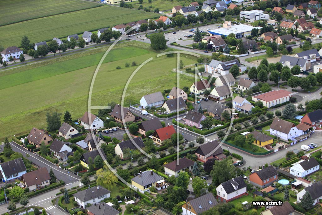 Photo arienne de Volgelsheim