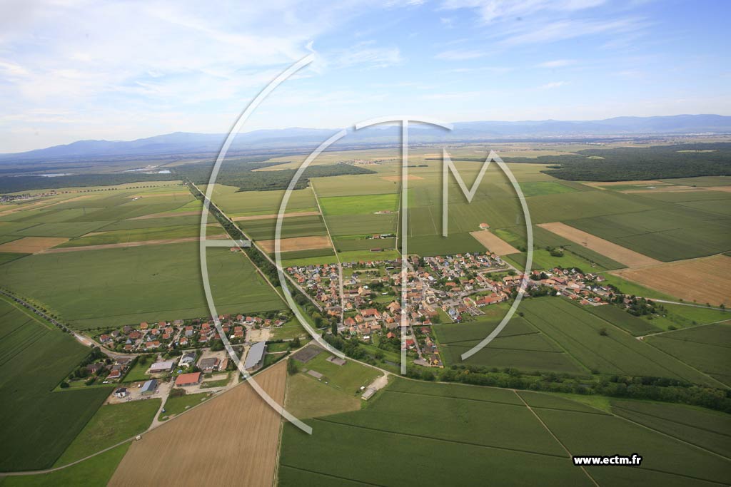 Photo arienne de Weckolsheim