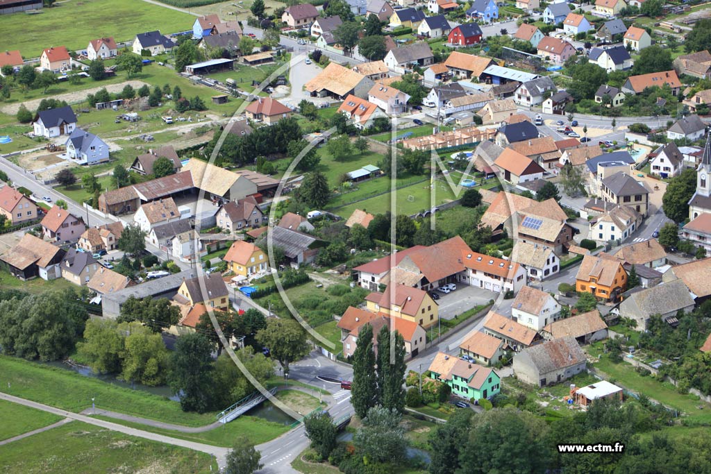 Photo arienne de Weckolsheim