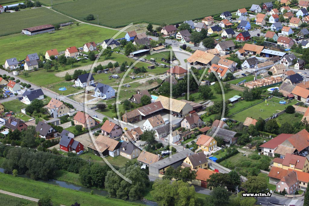 Photo arienne de Weckolsheim