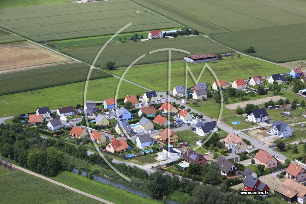Photo arienne de Weckolsheim