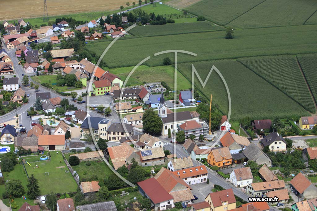 Photo arienne de Weckolsheim