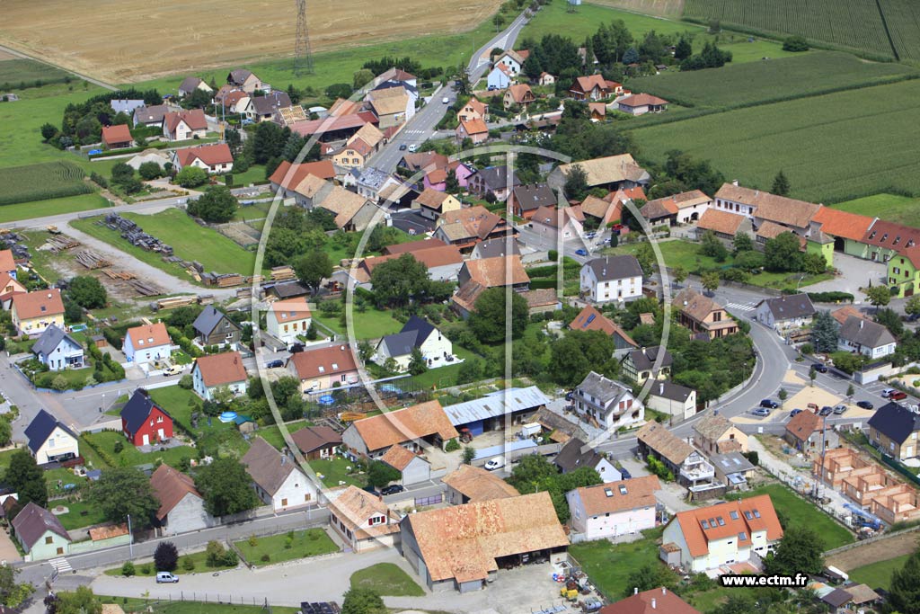 Photo arienne de Weckolsheim