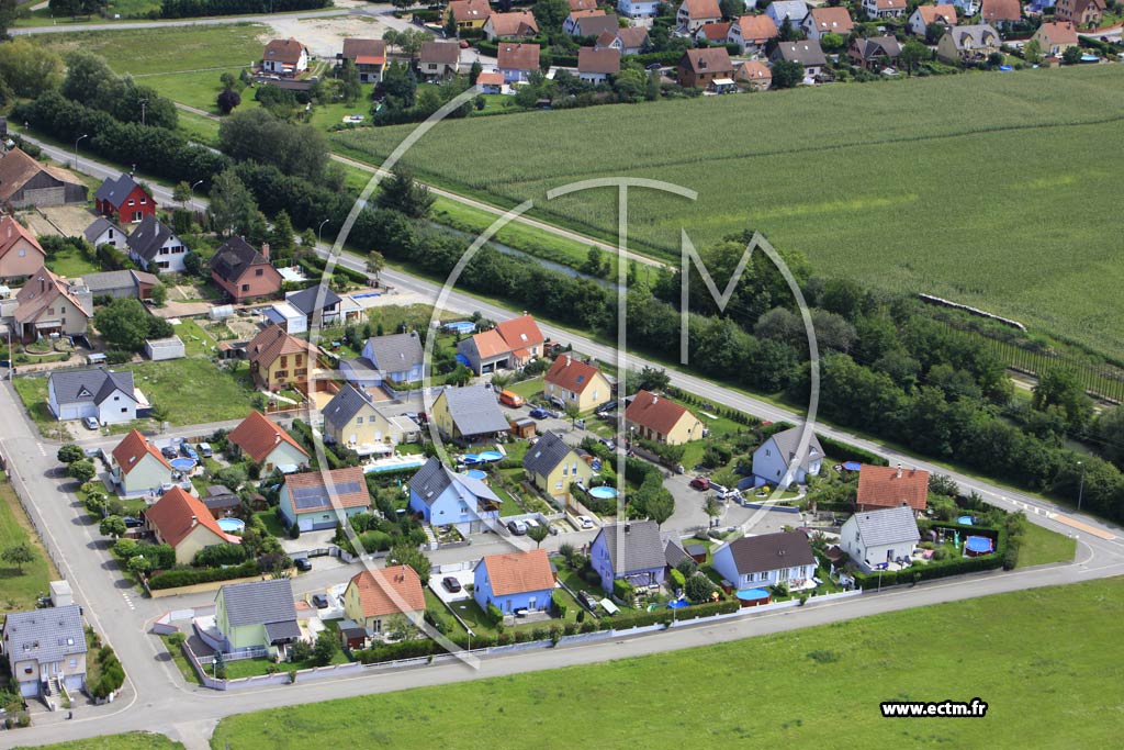 Photo arienne de Weckolsheim