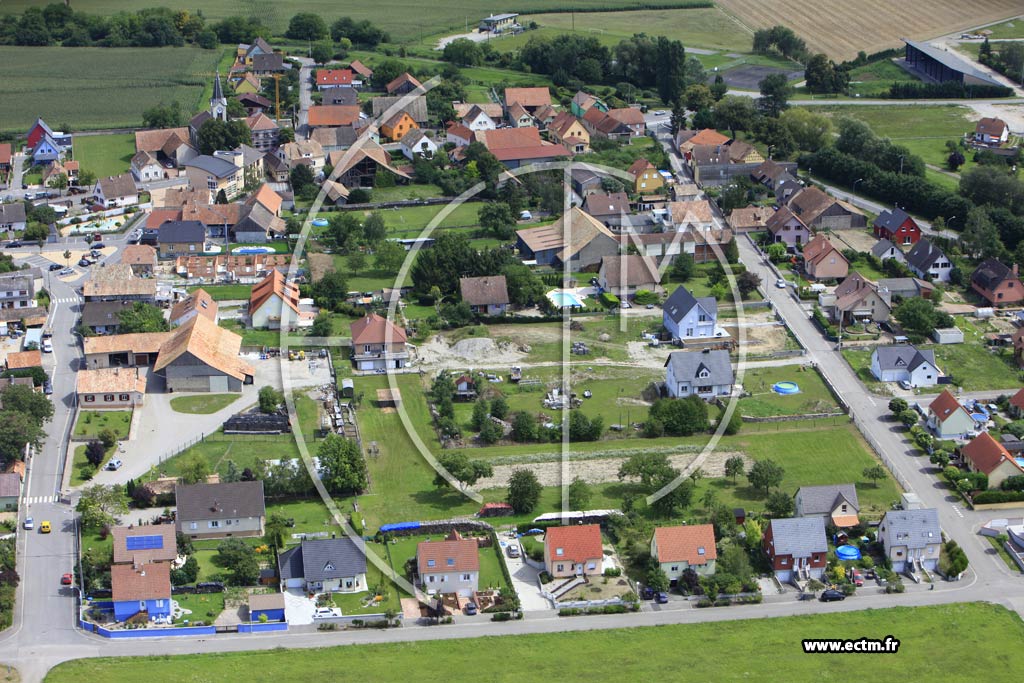 Photo arienne de Weckolsheim
