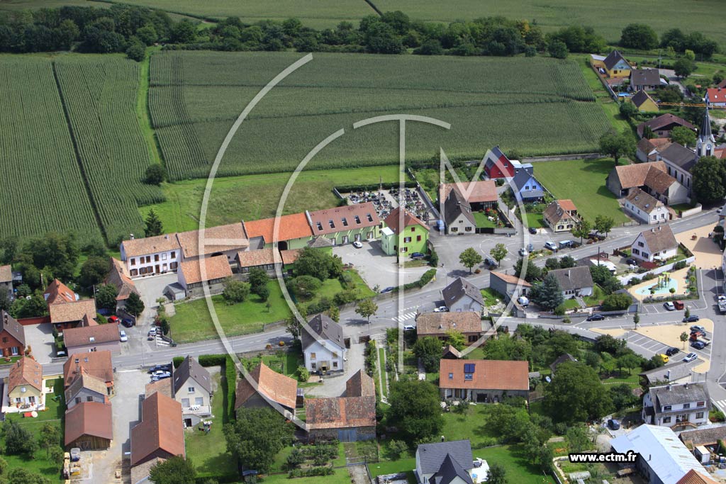 Photo arienne de Weckolsheim