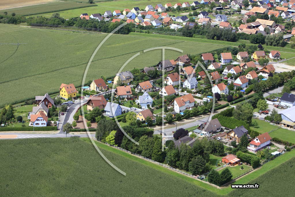 Photo arienne de Weckolsheim