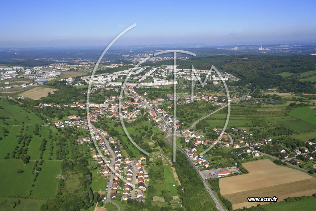 Photo arienne de Behren-ls-Forbach