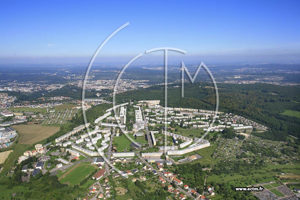 Photo arienne de Behren-ls-Forbach
