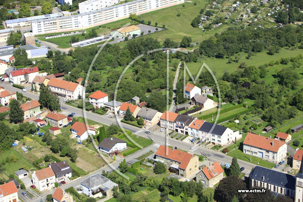 Photo arienne de Behren-ls-Forbach