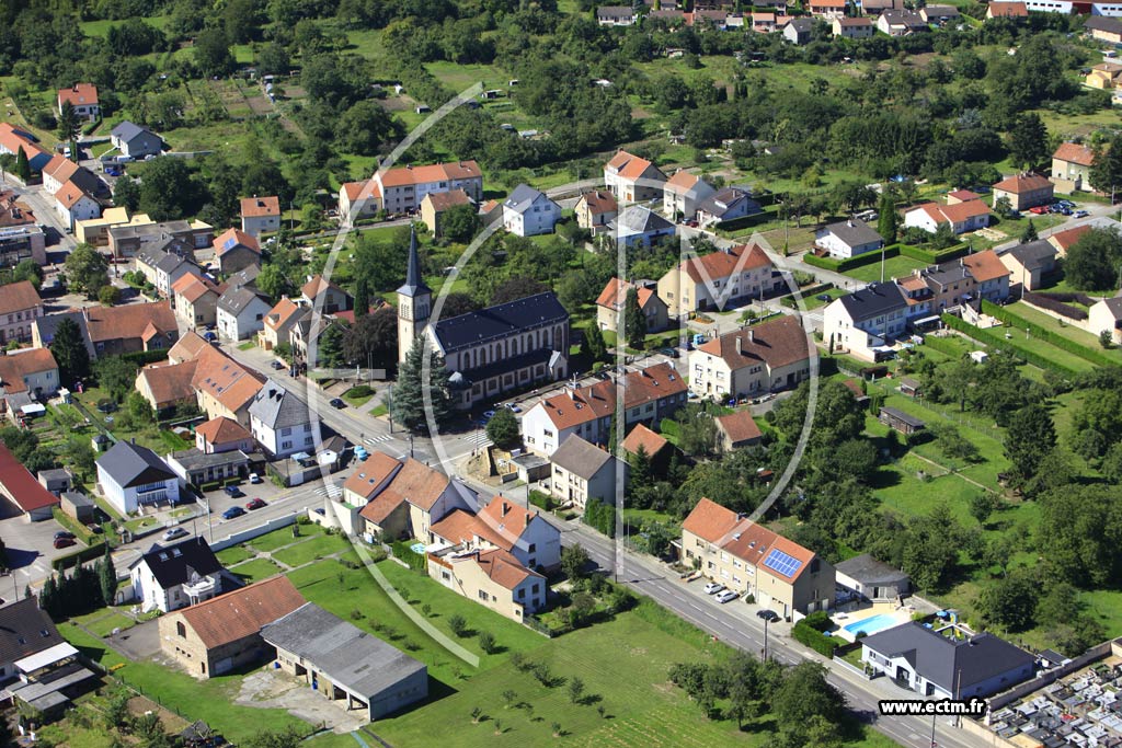 Photo arienne de Behren-ls-Forbach