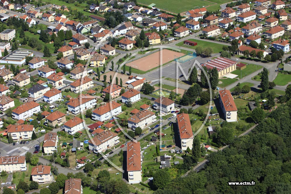 Photo arienne de Forbach (Cit du Creutzberg)
