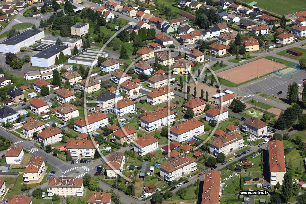 Photo arienne de Forbach (Cit du Creutzberg)