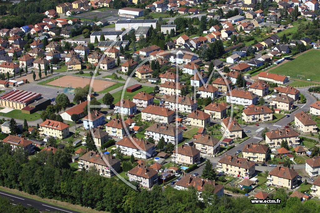 Photo arienne de Forbach (Cit du Creutzberg)