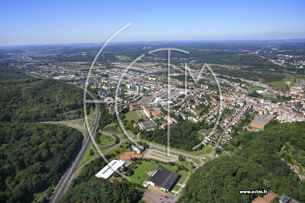 Photo arienne de Forbach (Quartier du Wiesberg)