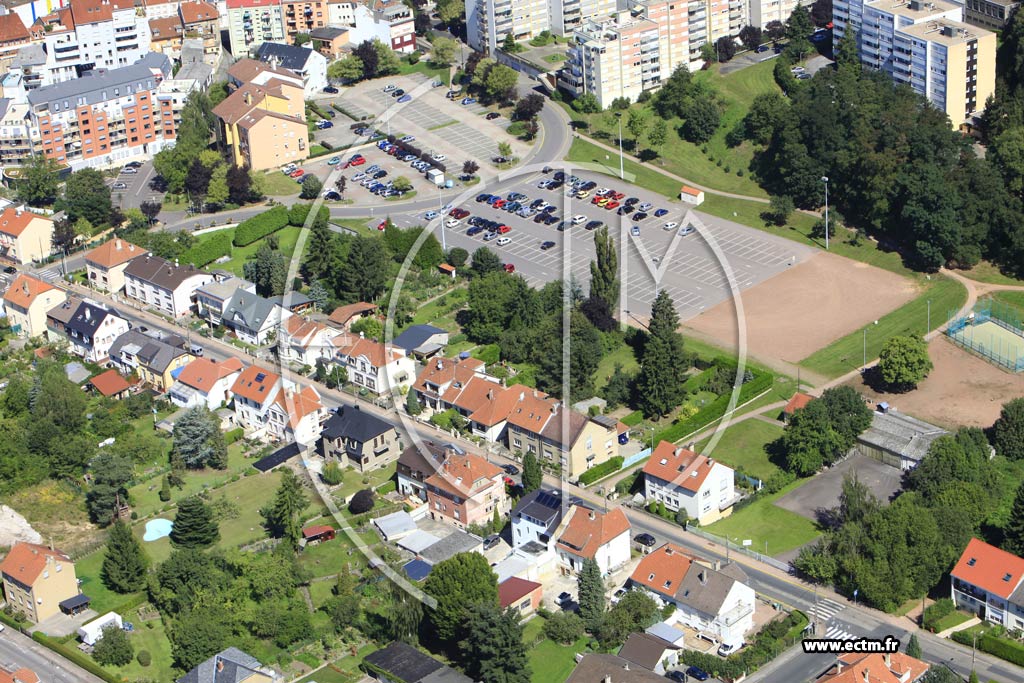 Photo arienne de Forbach (Quartier du Wiesberg)