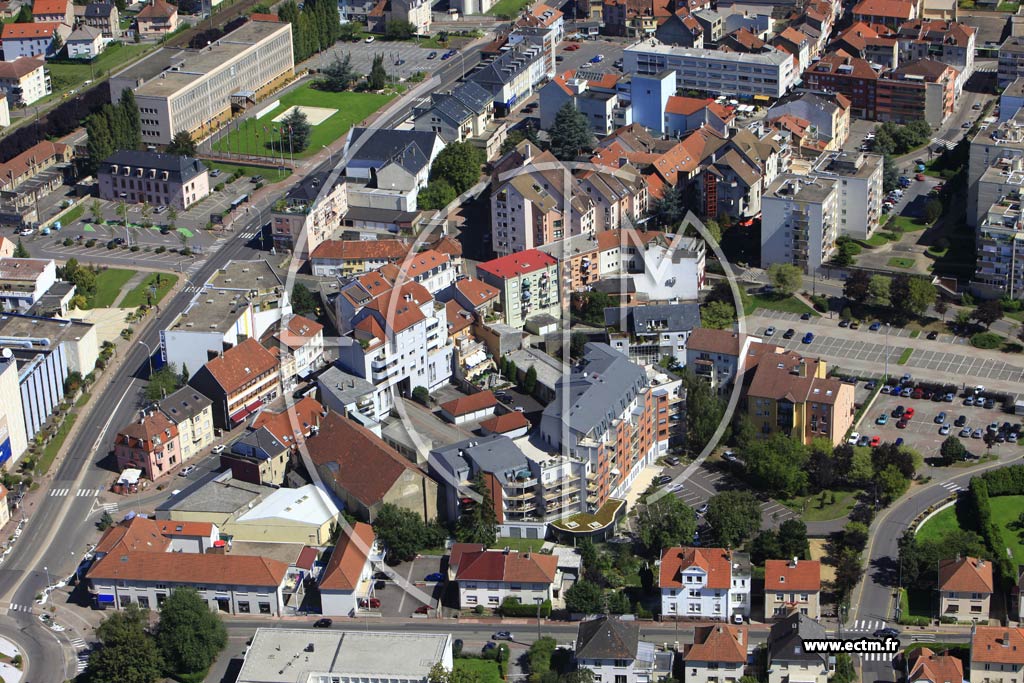 Photo arienne de Forbach (Quartier du Wiesberg)
